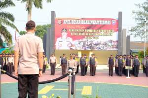 Jelang Pilkades Serentak 2019 Polda Banten Gelar Apel Besar bersama Bhabinkamtibmas,