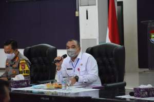 Zaki Pimpin Rapat Kordinasi Persiapan PSBB Di Kabupaten Tangerang