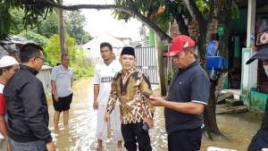 Tinjau Banjir di Villa Balaraja, Anggota DPRD Yaya Ansori Meradang ke Pengembang