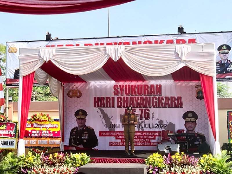 Pilar Hadiri Perayaan HUT Bhayangkara ke-76