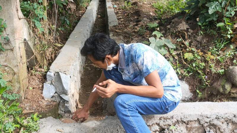 Tidak Mengikuti RAB, Proyek  Dana Desa Bunar Disoroti LSM