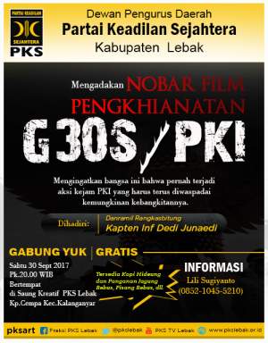 NobarG 30 S/PKI DPD Lebak
