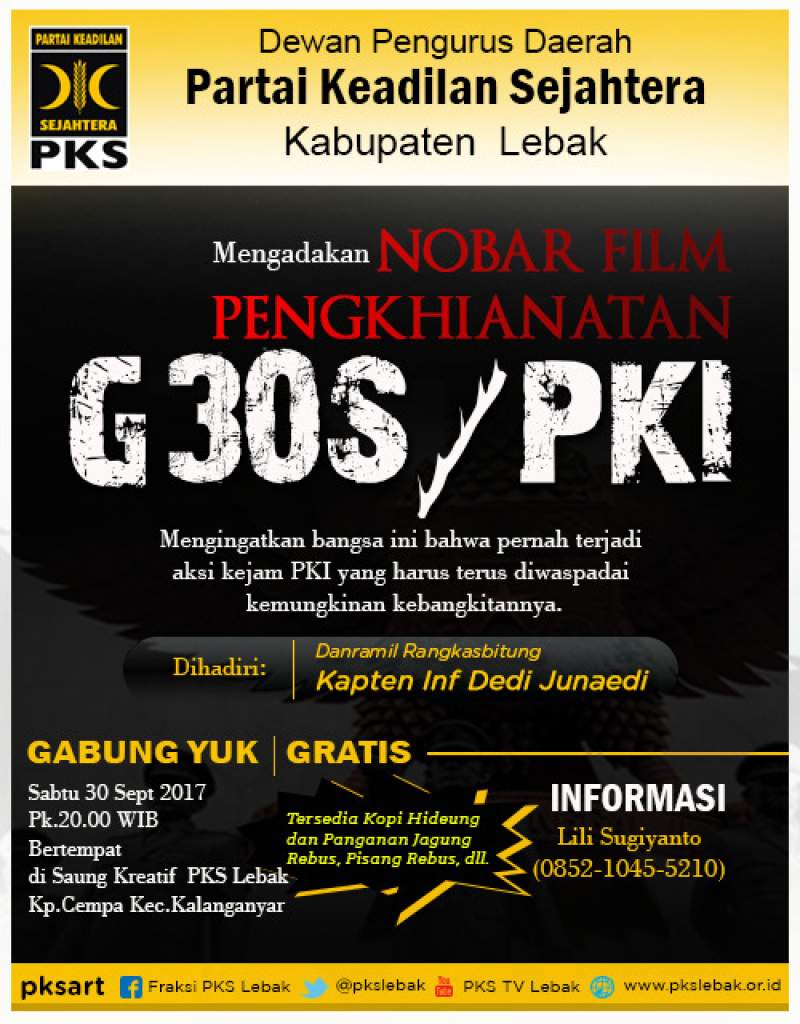 NobarG 30 S/PKI DPD Lebak