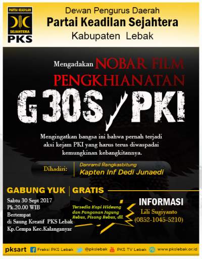 NobarG 30 S/PKI DPD Lebak