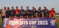 Kesebelasan Meox FC lolos keputaran 32 besar usai mempecundangi All Star Diklat Pakujaya 2-0.