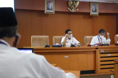 Bahas Pilkades Serentak,  Pemdes Gelar Rakor Tentang Penerepan  Prokes