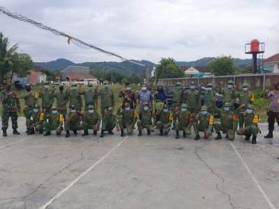Disiapkan Awasi TPS, Linmas Randakari Fokus Awasi Prokes