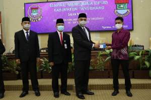 DPRD Gelar Rapat Paripurna HUT Kabupaten Tangerang Ke 388 Seara Virtual