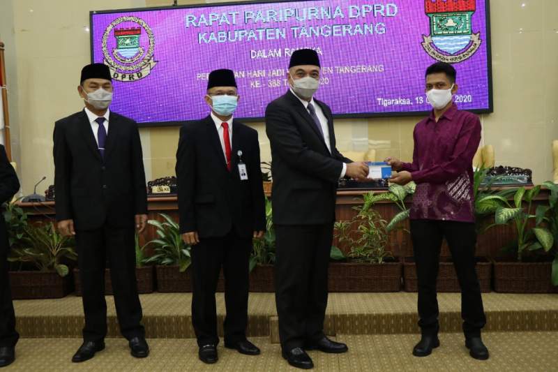 DPRD Gelar Rapat Paripurna HUT Kabupaten Tangerang Ke 388 Seara Virtual