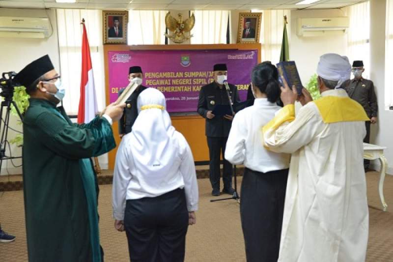 443 CPNS Dilantik Dan Diambil Sumpah Oleh Bupati Tangerang