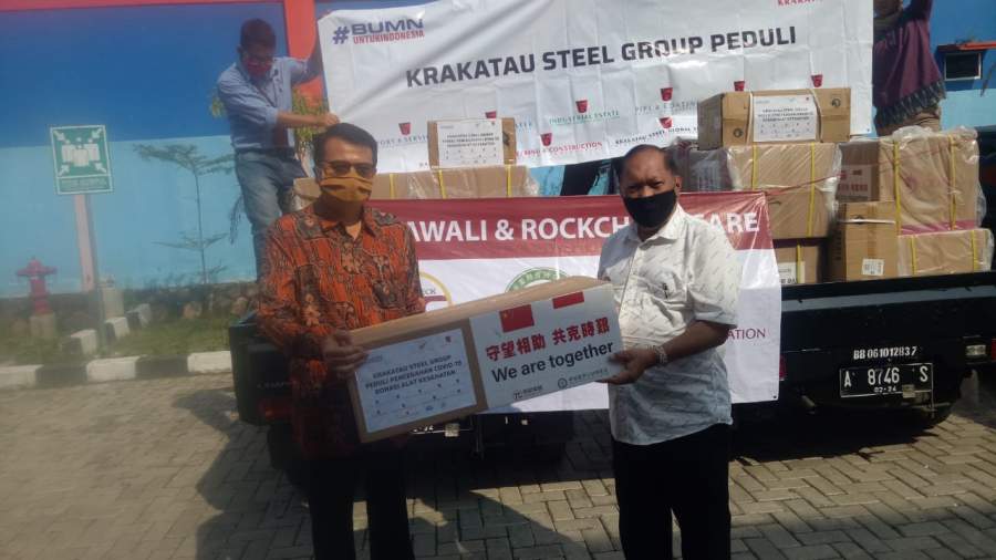 Pemkot Cilegon Dapat Bantuan Alat Kesehatan dari Krakatau Steel