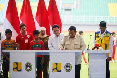 Presiden Prabowo Resmikan 17 Stadion Pasca Renovasi, Erick Thohir: Momentum Bangun Karakter Bangsa Melalui Sepakbola