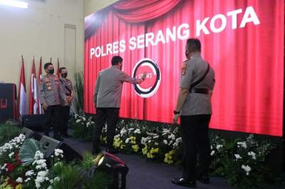 Kapolda Banten Kukuhkan Kenaikan Tipe Polres Serang Kota