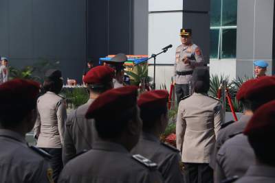 Kapolresta Tangerang Pimpin Upacara Kenaikan Pangkat