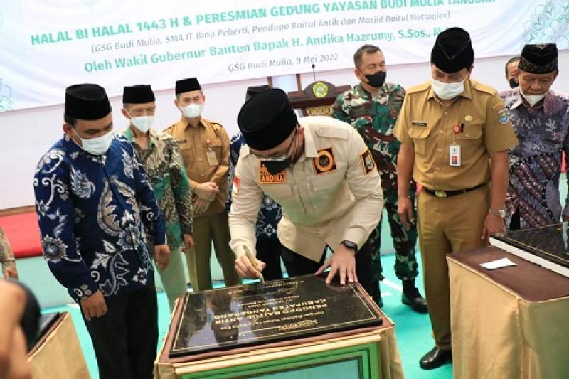 Sekda Dampingi Wagub Banten Resmikan Masjid di Solear