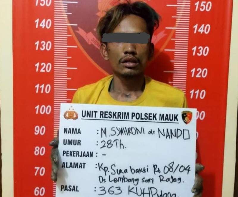 Polsek Mauk Pria Spesialis Pencuri Accu Kendaraan