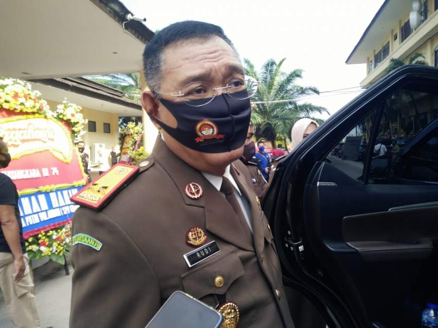 Kepala Kejaksaan Tinggi (Kejati) Banten Rudi Prabowo Aji saat di temui di Mapolda banten, Rabu (01/06/2020).