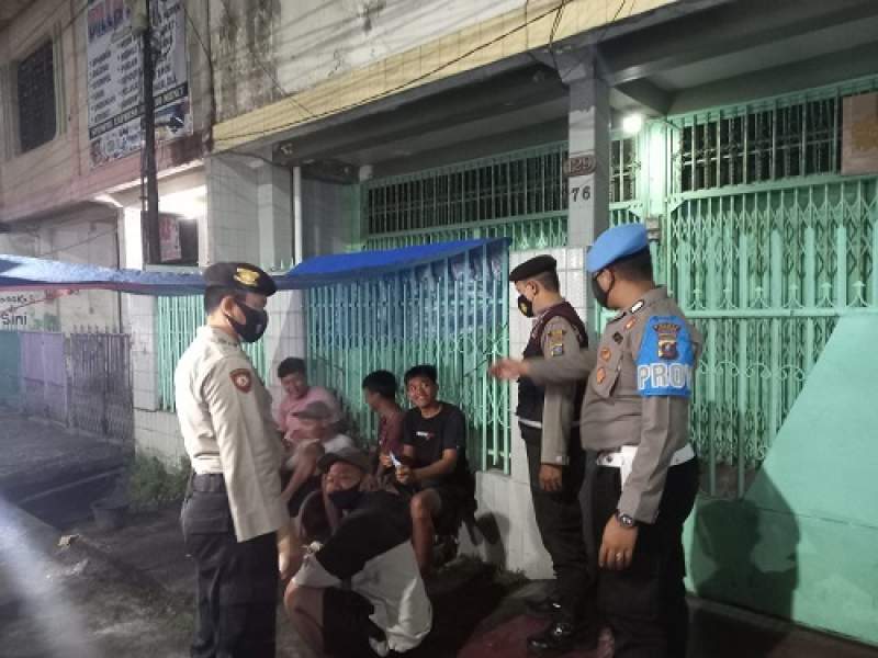 OPS Yustisi 2022 Polres Asahan Sebanyak 38 Orang Diberikan Teguran Karena Tidak Patuhi Prokes