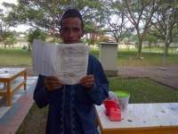 Korban penipuan polisi gadungan.