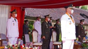 Jadi Inspektur Upacara HUT RI Ke 75, Zaki Minta Warga Patuhi Protokol Kesehatan