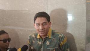 Mantan Wakil Bupati Indramayu, Lucky Hakim penuhi panggilan Bareskrim Polri sebagai saksi kasus dugaan penistaan agama pendiri Ponpes Al-Zaytun, Panji Gumilang, Jumat (14/7/2023).