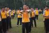 wakapolda berama personel melakukan olahraga bersama