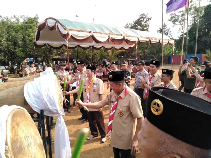 Pertama Kali di Helar Raimuna, Walikota Serang Hadiri Pembukaan Raimuna Cabang Kota Serang
