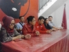 DPC PDIP saat gelar jumpa pers sesaat setelah rapat di kantornya