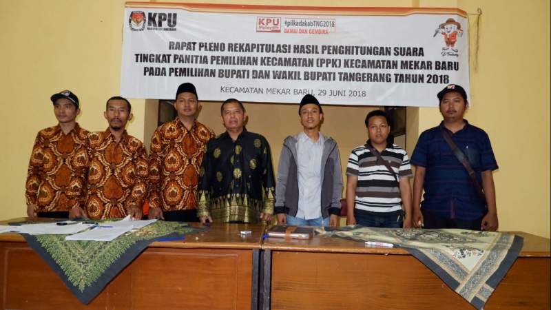 Pleno Digelar, Suara Kotak Kosong di Mekar Baru Hanya 10 Persen