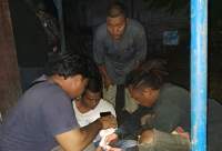 Saat penangkapan pengedar sabu asal Asahan.