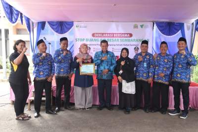 Deklarasi Stop buang air sembarangan di Kecamatan Walantaka