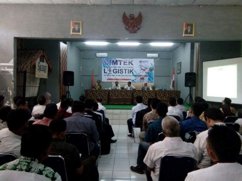 KPU Lebak Gelar Bimtek Pengelolaan Logistik Pilkada 2018