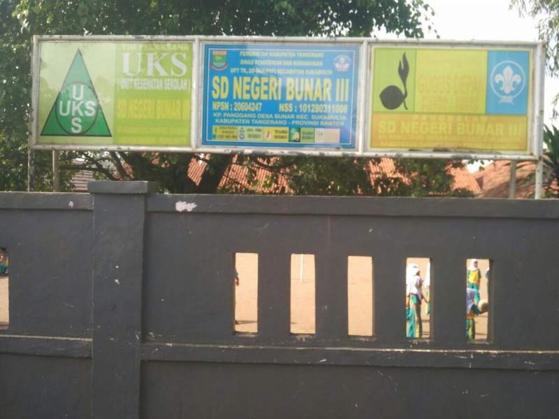 SDN Bunar III, Kecamatan Sukamulya, Kabupaten Tangerang.