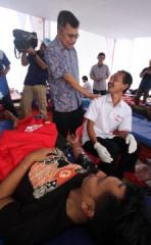 Jusuf Kalla : Tangsel harus Siapkan 60 Kantong darah Perhari