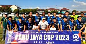 Tim Adsya FC lolos kebabak 32 besar Pakujaya Cup 8 usai menang 5-0 atas Cilenggang FC.
