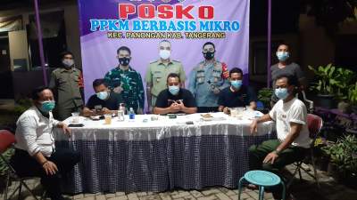 Perkuat PPKM Mikro, Kecamatan Panongan Dirikan Posko