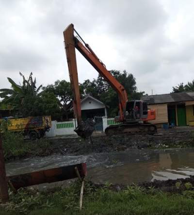 Normalisasi Kali Tempe, Teluk Naga, Kabupaten Tangerang.