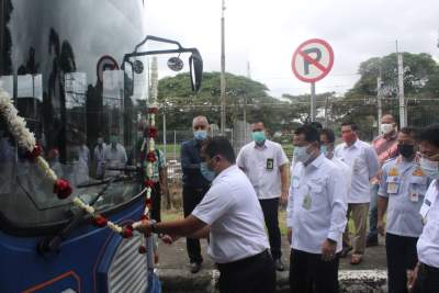Layani Rute Cadas - Pintu M1 Bandara Soetta, Bus Tayo Koridor 4 Mulai Dioperasikan Hari Ini