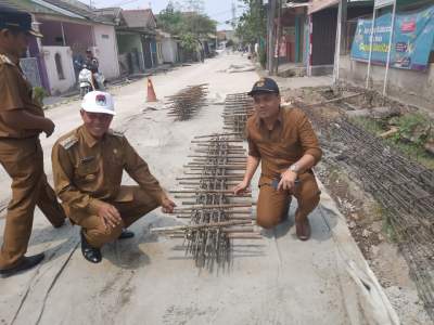 Walikota Serang Tinjau 2 Pembangunan Jalan Lingkungan