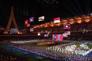 Penutupan Asian Games 2023 di China, Minggu (8/10/2023) malam.