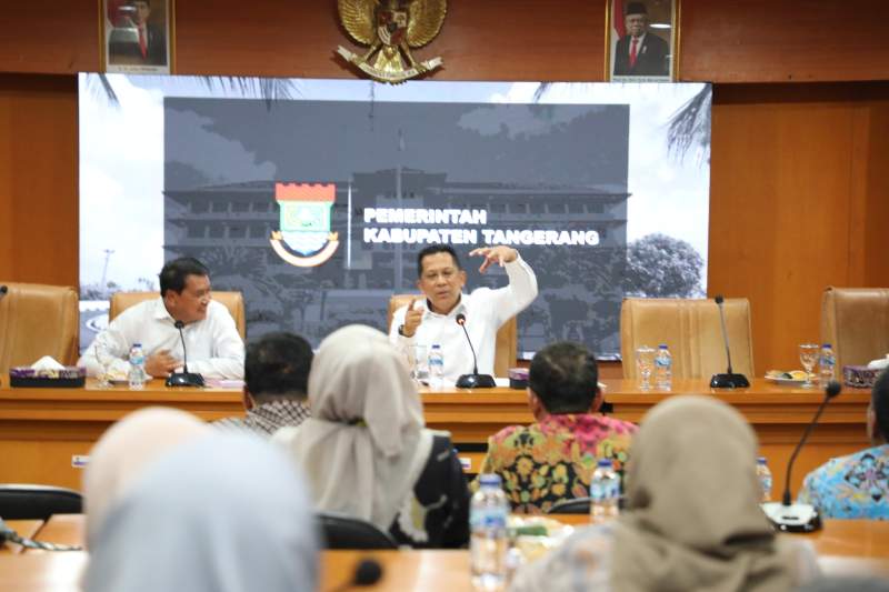 Usai Dilantik, PJ Bupati Tangerang Kumpulkan Kadis dan Camat