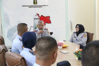 Terima Taruna Poltekip Angkatan LVII, Kakanwil Berikan Pengarahan