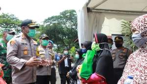 Kapolres Tangsel Himbau Masyarakat Jalankan Physical Distancing dan Maklumat Kapolri