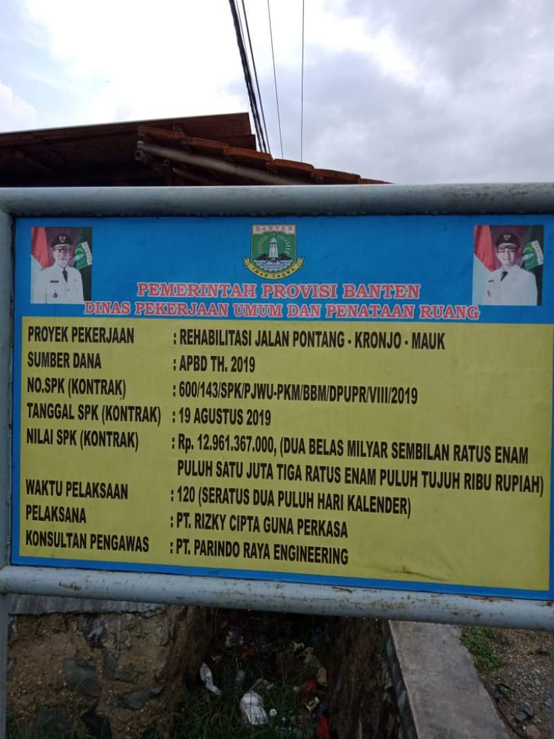 Warga  Ancam Demo Proyek Jalan Kronjo - Mauk