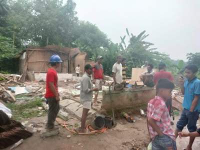 Rumah Warga Desa Pete Tigaraksa Ambruk