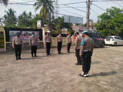 Wujudkan Kedisiplinan, Polsek Mauk Gelar  Apel Pagi