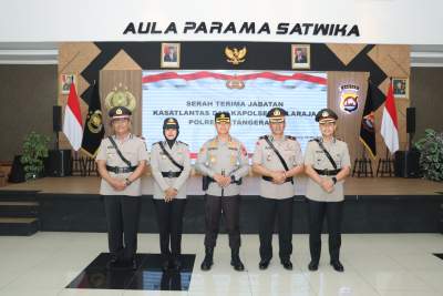 Kapolresta Tangerang Pimpin Acara Sertijab Kapolsek dan Kasatlantas