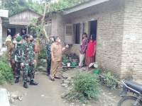 Danrem 022/PT Kolonel Inf Asep Nugraha meninjau proyek TMMD ke-111 tahun 2021 Kodim 0204 Deli Serdang di Desa Mabar, Selasa (15/6/2021)(istimewa).