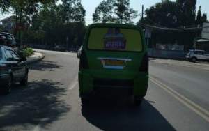 Bentuk Kecintaan, Sopir Angkot di Kabupaten Serang Branding Mobil Wajah Tatu-Pandji