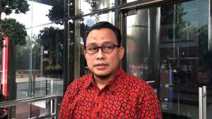 Kepala Bagian Pemberitaan KPK, Ali Fikri, di Gedung KPK Kuningan, Jakarta.